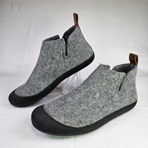 Huckberry Greys Wool Outdoor Slipper Boot Mens 13 Ankle Slip On Portugal Gray